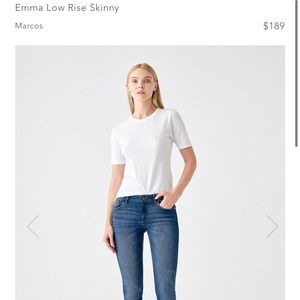 DL 1961 Emma Low Rose Skinny Jeans